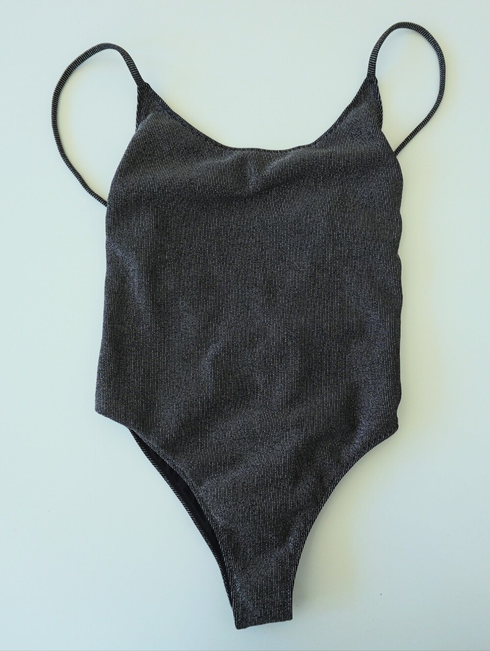XS Mikuta Black Shimmer One-Piece Swimsuit